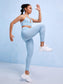 BACKLESS KRISS KROSS SET - pink kangaroo yoga