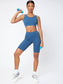 SOLID BIKER SPORTS SET - pink kangaroo yoga