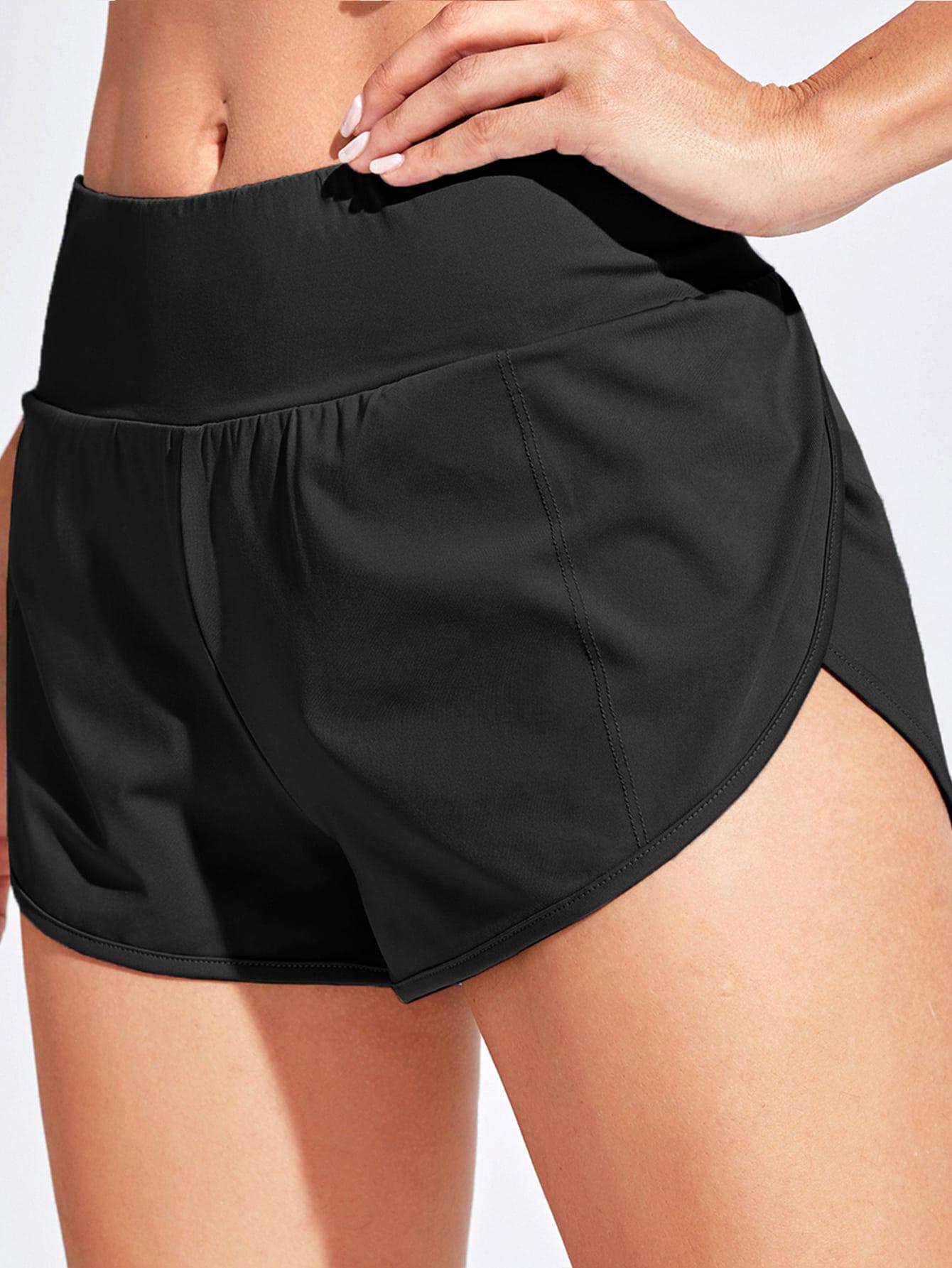 SOLID DOLPHIN SHORTS - pink kangaroo yoga