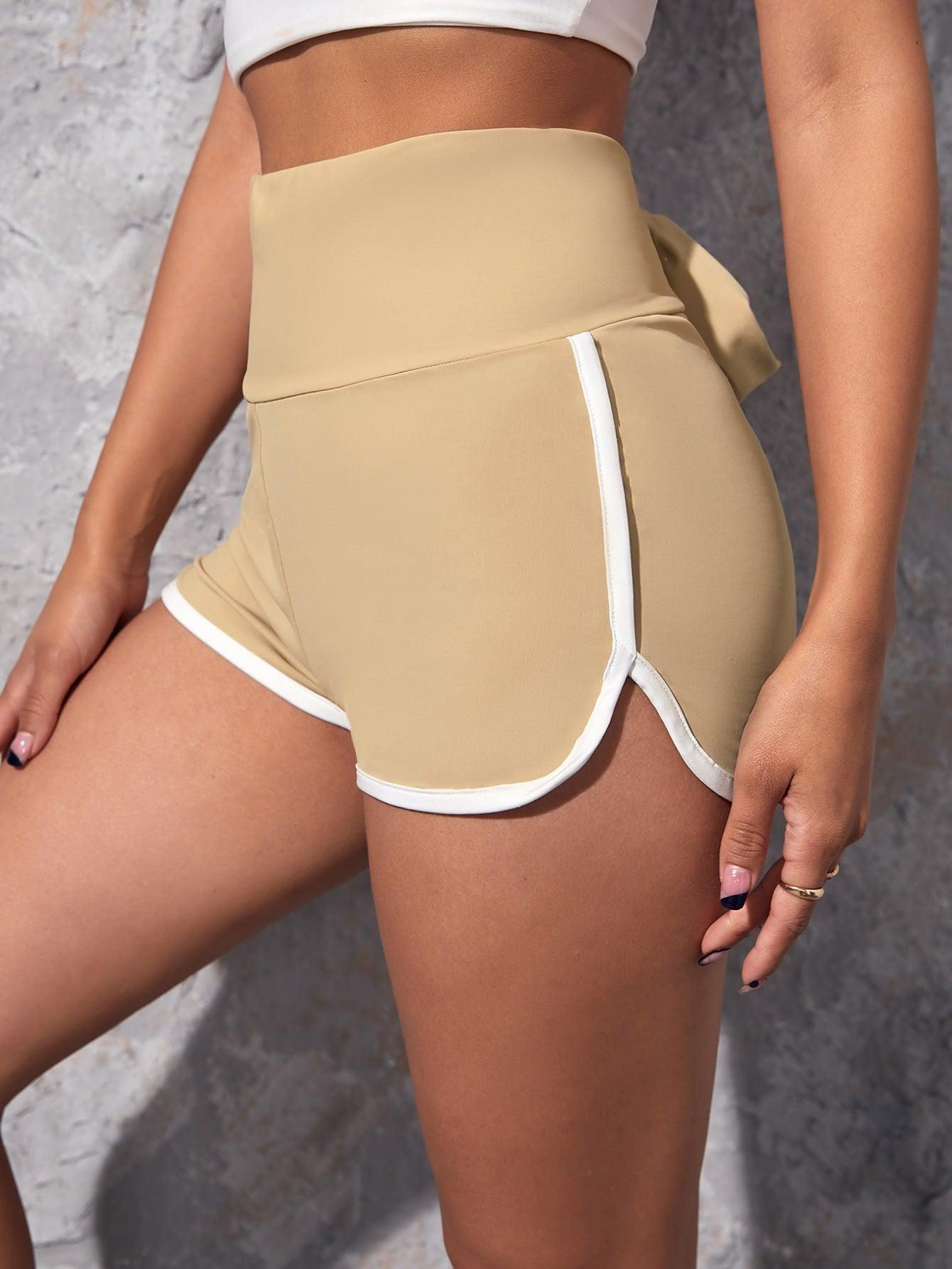 TIE IT SHORTS - pink kangaroo yoga