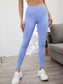 WIDE WAIST SIDE LEGGINGS - pink kangaroo yoga