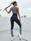 ZIP UP COLORBLOCK FITNESS SET - pink kangaroo yoga