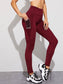 MESH POCKET LEGGINGS - pink kangaroo yoga
