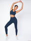 SOLID KRISS KROSS SPORTS BRA - pink kangaroo yoga