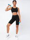 SOLID BIKER SPORTS SET - pink kangaroo yoga