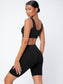 SOLID BIKER SPORTS SET - pink kangaroo yoga