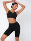 SOLID BIKER SPORTS SET - pink kangaroo yoga