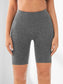 SEAMLESS BIKER SHORTS - pink kangaroo yoga