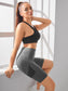 SEAMLESS BIKER SHORTS - pink kangaroo yoga