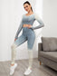 OMBRE LASER YOGA SET - pink kangaroo yoga