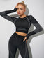 SEAMLESS CUT OUT YOGA SET - pink kangaroo yoga