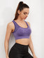 CONTRAST SPORTS BRA - pink kangaroo yoga