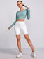 SEAMLESS SPORTS TEE - pink kangaroo yoga