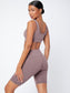 SOLID BIKER SPORTS SET - pink kangaroo yoga