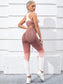 OMBRE RACER YOGA SET - pink kangaroo yoga
