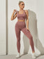 KRISS KROSS BACK YOGA SET - pink kangaroo yoga