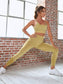 SOLID HIGH STRETCH YOGA SET - pink kangaroo yoga