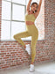 SOLID HIGH STRETCH YOGA SET - pink kangaroo yoga
