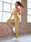 SOLID HIGH STRETCH YOGA SET - pink kangaroo yoga