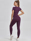 SOLID SEAMLESS SET - pink kangaroo yoga