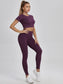 SOLID SEAMLESS SET - pink kangaroo yoga