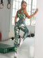 SCOOP CAMO YOGA SET - pink kangaroo yoga