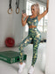 SCOOP CAMO YOGA SET - pink kangaroo yoga