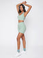 CUT OUT BACK YOGA SET - pink kangaroo yoga