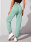ELASTIC CASUAL PANTS - pink kangaroo yoga