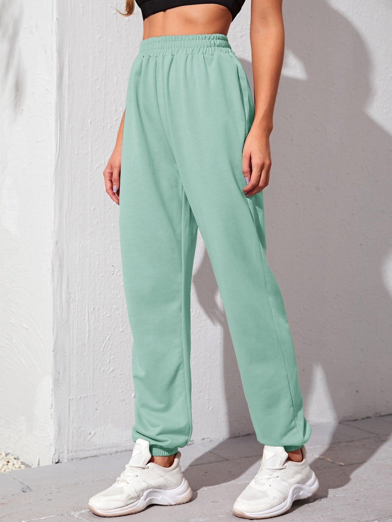 ELASTIC CASUAL PANTS - pink kangaroo yoga