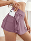 HIGH WAIST SPORTS SHORTS - pink kangaroo yoga