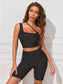 CROP IT SPORTS SET - pink kangaroo yoga