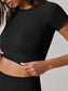 SEAMLESS CROP TOP - pink kangaroo yoga