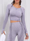 BE STRONG SEAMLESS YOGA SET - pink kangaroo yoga