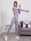 BE STRONG SEAMLESS YOGA SET - pink kangaroo yoga