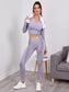 BE STRONG SEAMLESS YOGA SET - pink kangaroo yoga