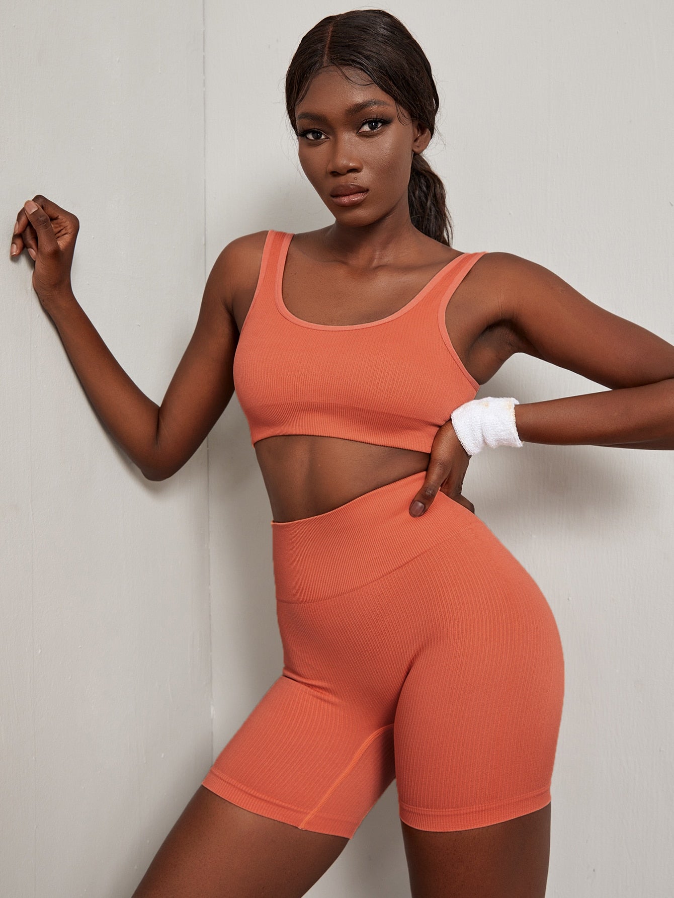SOLID COMFORT FITNESS SET - pink kangaroo yoga