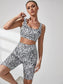 LEOPARD PRINT YOGA SET - pink kangaroo yoga