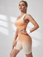 OMBRE SEAMLESS FITNESS SET - pink kangaroo yoga