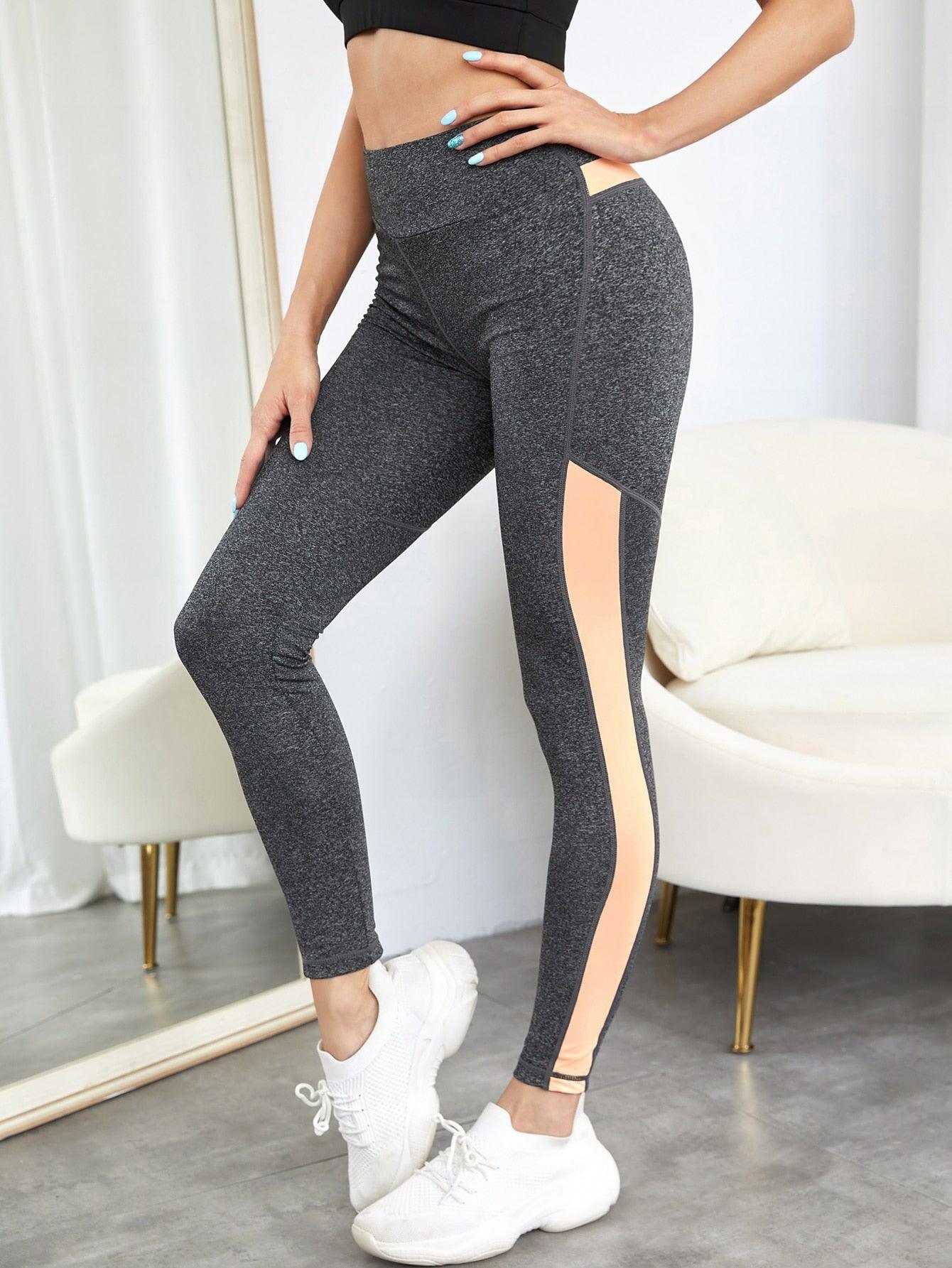 SOFT SPORTS LEGGINGS - pink kangaroo yoga
