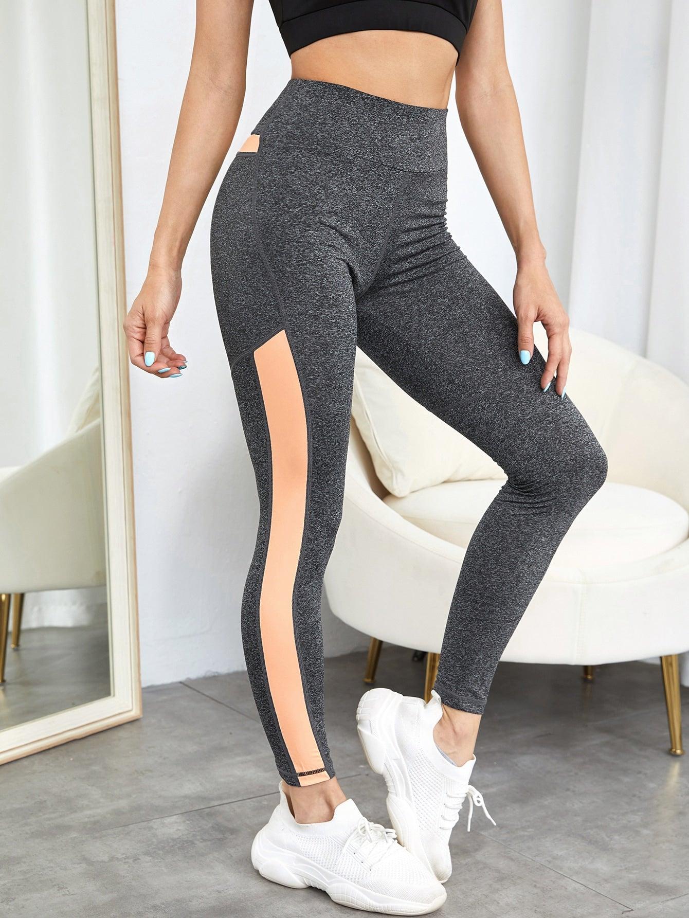 SOFT SPORTS LEGGINGS - pink kangaroo yoga