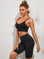 DOUBLE STRAP FITNESS SET - pink kangaroo yoga