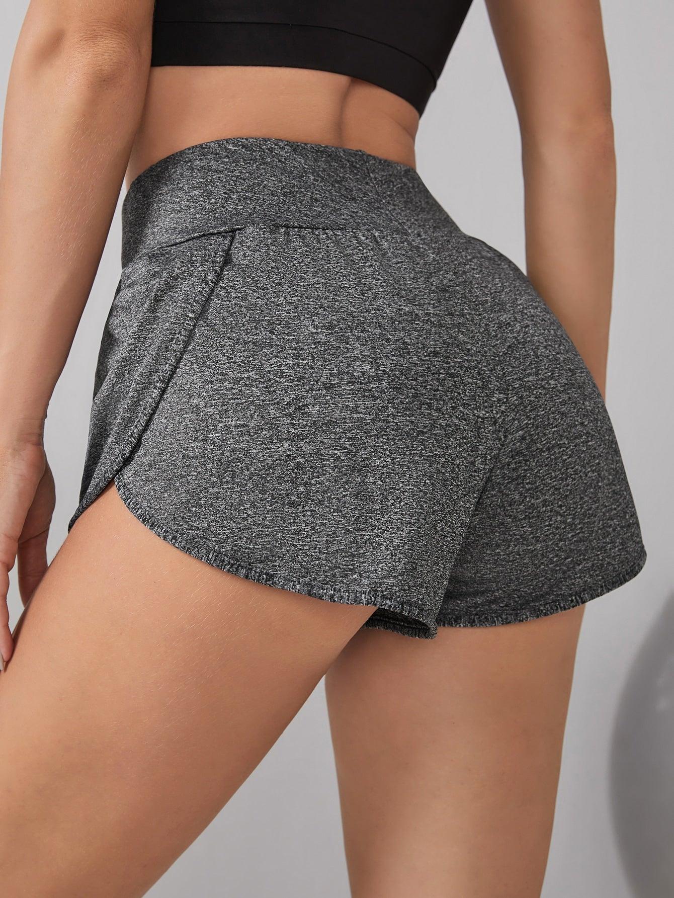 SOLID DOLPHIN SHORTS - pink kangaroo yoga