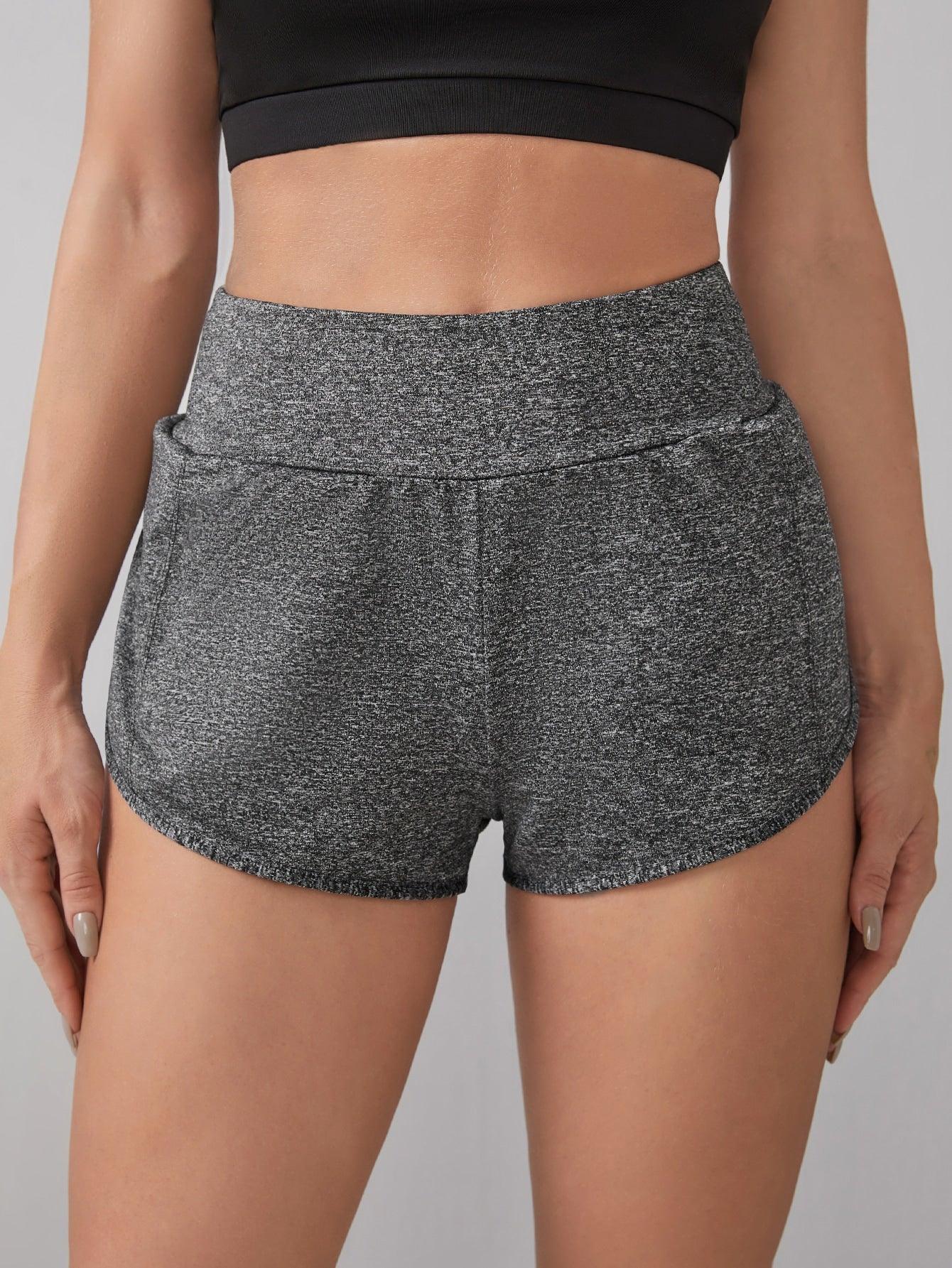 SOLID DOLPHIN SHORTS - pink kangaroo yoga