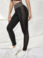 MESH INSERT LEGGINGS - pink kangaroo yoga