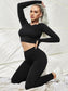 BE STRONG SEAMLESS YOGA SET - pink kangaroo yoga