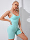 BACKLESS CAMI ROMPER - pink kangaroo yoga