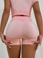 SEAMLESS COMFORT FITNESS SET - pink kangaroo yoga