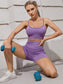SEAMLESS FITNESS SET - pink kangaroo yoga