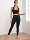 BREATHABLE CRISS CROSS SET - pink kangaroo yoga